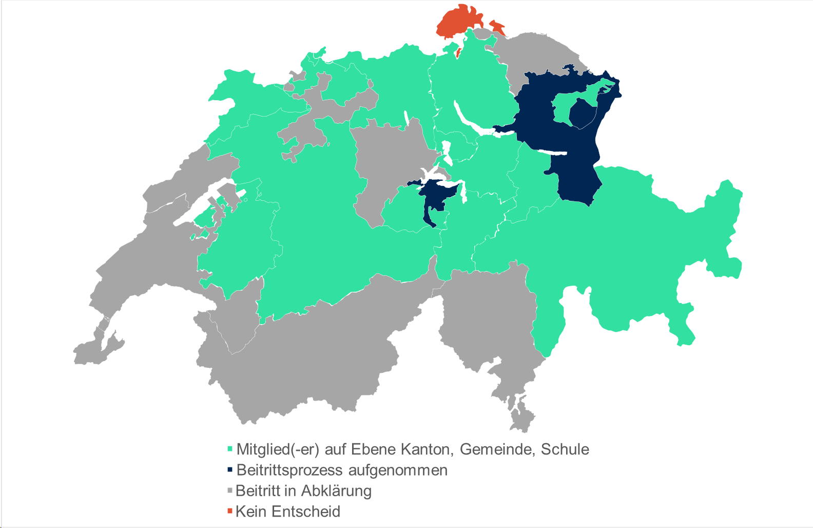 Karte der Schweiz